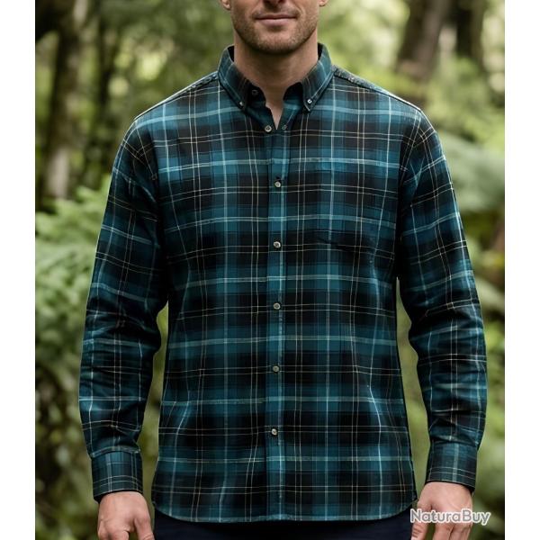 CHALLENGER TRIVIO1 - Chemise en flanelle de coton � carreaux pour un confort thermique optimal 41/42