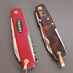 LOT ANCIENS COUTEAUX multi pi&egrave;ces, PRADEL, THIERS, XX&egrave;me.