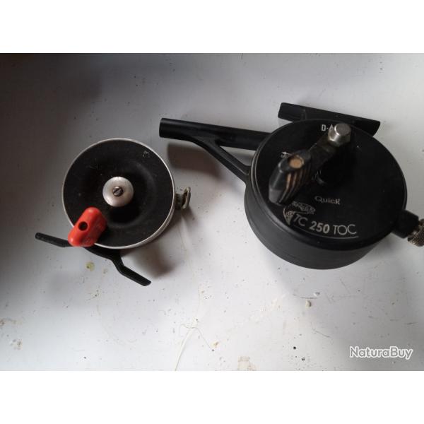 Lot deux moulinets p�che au toc D.A.M TC 250 TOC et  un PRATIC