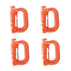 Mousqueton tactique Grimlock Orange x4