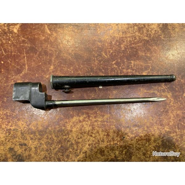Ba�onnette "clou" britannique pour Lee Enfield N�4 MK I, avec fourreau