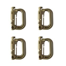 Mousqueton tactique Grimlock Kaki x4