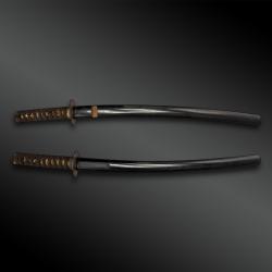 SABRE appel&eacute; Wakizashi avec tsuba iri mokko- Japon - P&eacute;riode Edo (1603-1868)