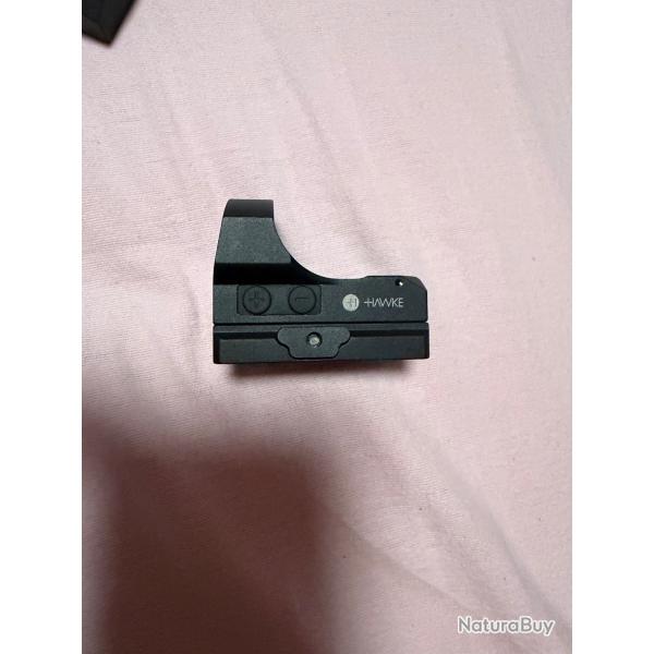 Points rouges HAWKE reflex " wide view " Weaver rail