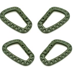 Mousqueton tactique kaki x4