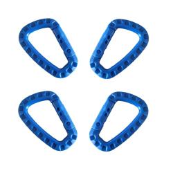 Mousqueton tactique Bleu x4