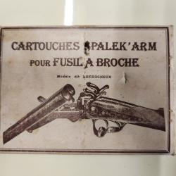 Cartouches calibre 20 &agrave; broche Poudre noire