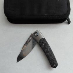 Couteau pliant fa&ccedil;on damas