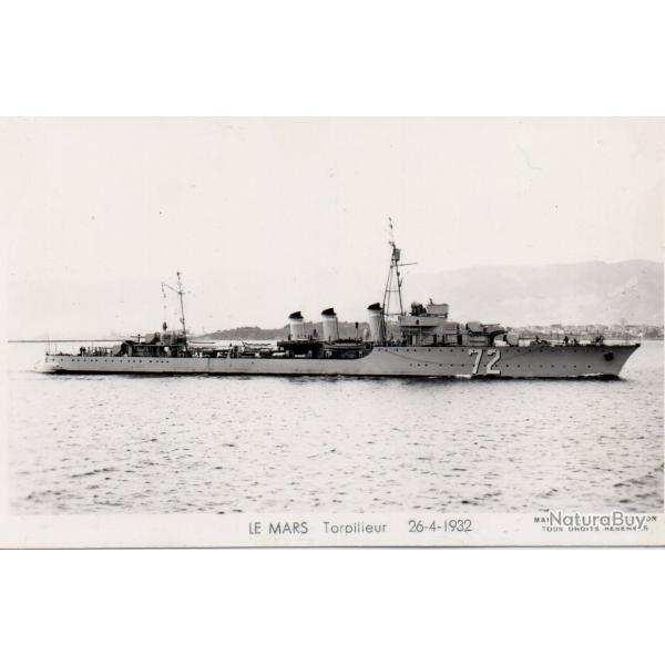 CPA - Marine Militaire -  LE MARS Torpilleur 26-4-1932  N�7023