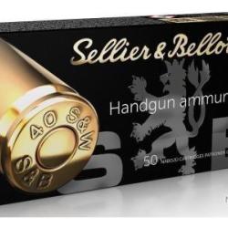 Cartouche Sellier & Bellot calibre 40 S&W FMJ 180grs 11.7g x50
