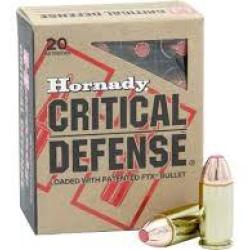 Munition HORNADY calibre 45 AUTO 185gr FTX x20