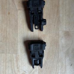Organes de vis&eacute;e Magpul MBUIS 3 noirs