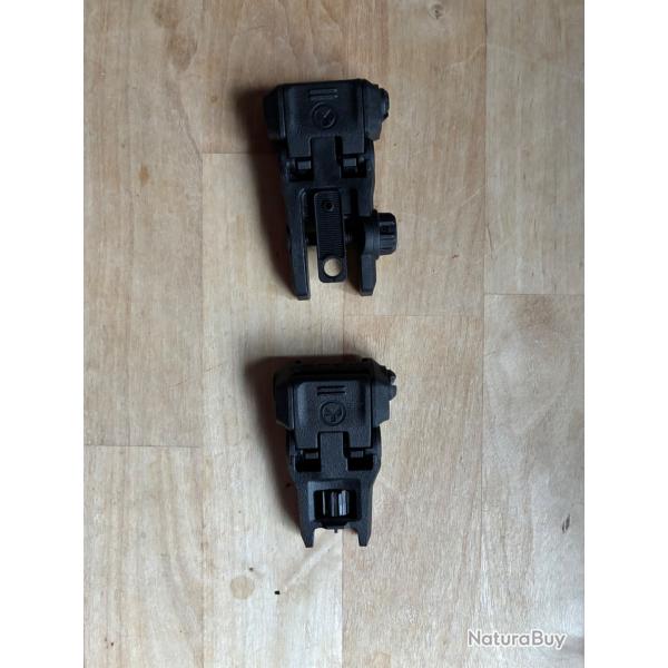 Organes de vis�e Magpul MBUIS 3 noirs