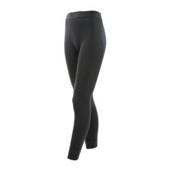 Legging chaud femme laine m&eacute;rinos et soie noir ou gris gris M (m&eacute;dium)