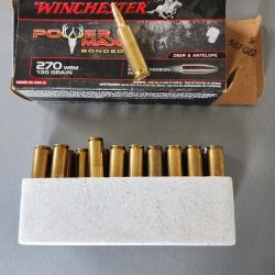 Bo&icirc;te 20 cartouches  calibre 270wsm Power max bonded.  130grain