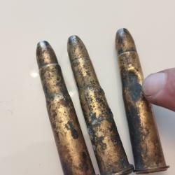 GRAS 3 cartouches 11 x 59R pour fusil GRAS anciennes collection