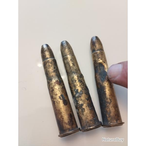 GRAS 3 cartouches 11 x 59R pour fusil GRAS anciennes collection