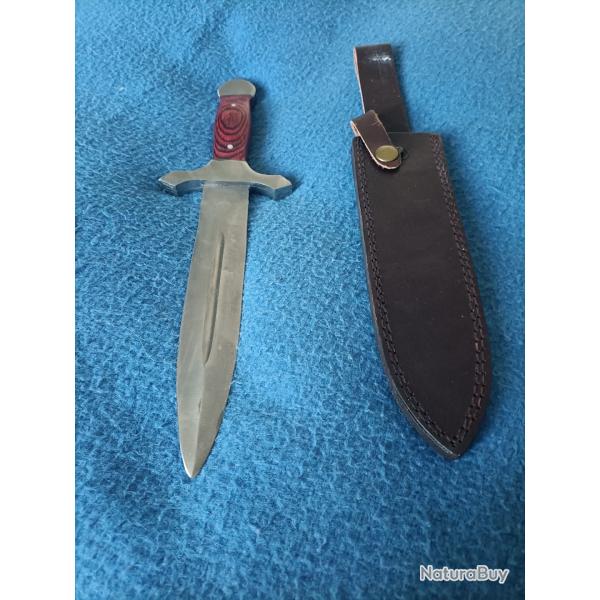 Vend Dague de chasse double tranchant (20 cm)