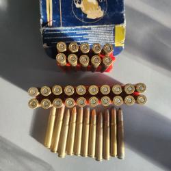 Lot de 57 Cartouches 9 3&times;62 De marque rws, norma,winchester spartan