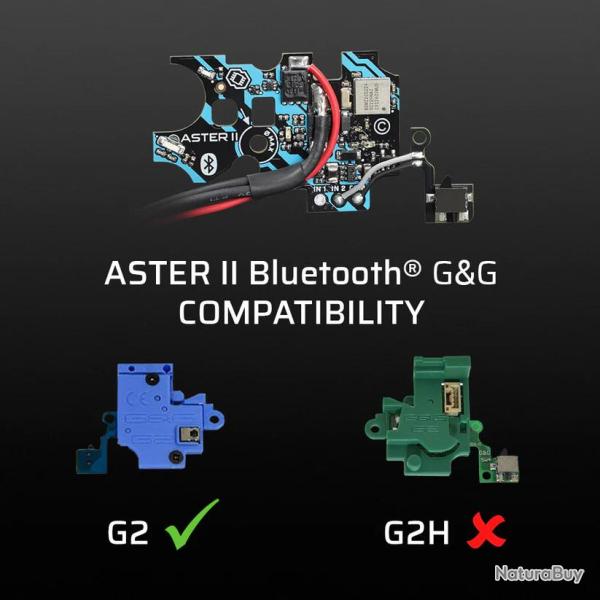 ASTER II Bluetooth� EXPERT pour G&G G2 Gearbox + Quantum Trigger 2 [AEG & HPA] - GATE