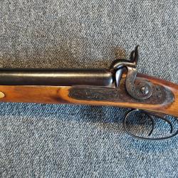 Magnifique fusil &agrave; piston PN vers 1840 sign&eacute; Remignon Arquebusier &agrave; Vic Fezensac canons Lepage