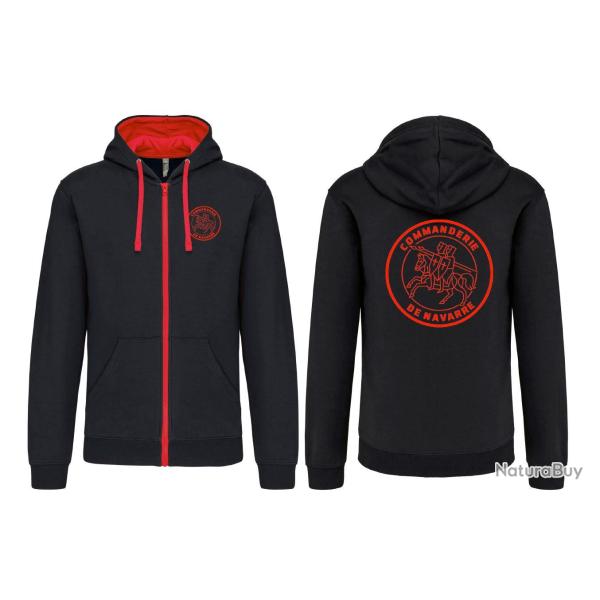 SWEAT CAPUCHE COMMANDERIE DE NAVARRE L