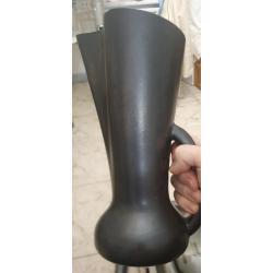 POL CHAMBOST RARE ! GRAND PICHET C&Eacute;RAMIQUE NOIR CENDR&Eacute; NUM&Eacute;RO 1041 BIEN LIRE PHOTOS POUR CONNAISSEUR