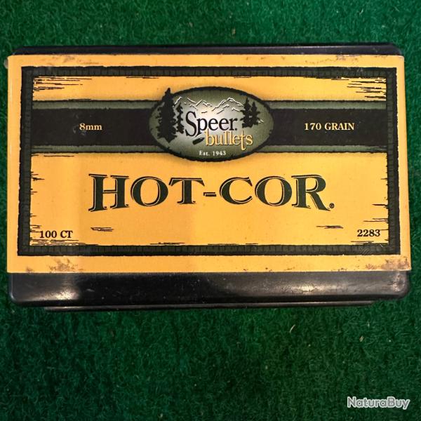 Ogives SPEER HOT-COR 8mm (.323) 170 gr HCSS
