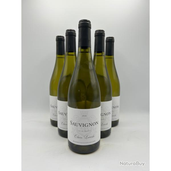 2024 Claire Laroche Sauvignon Vin de France Blanc - 6 Bouteilles