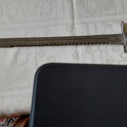 BAIONNETTE VETTERLI 1878 &Agrave; DENTS DE SCIE 4 RIVETS AVEC FOURREAU ET GOUSSET.