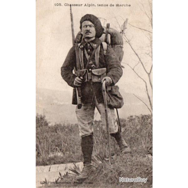 CPA - Chasseur Alpin. Tenue de marcheN�7027