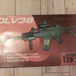 Comme neuf - R&eacute;plique airsoft DLV 36 &eacute;lectrique AEG pack complet