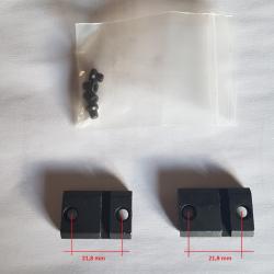 Paire d'embase Warne acier pour Savage axis