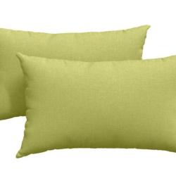 Coussins canap&eacute; tissu vert clair 50x30 cm confort d&eacute;coratif