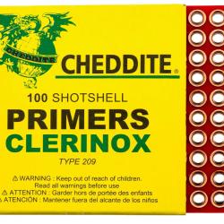 Amorces Chasse Cheddite Type 209 Par 100
