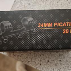 MONTAGE X ACCU PICATTINY HAUT 20 MOA