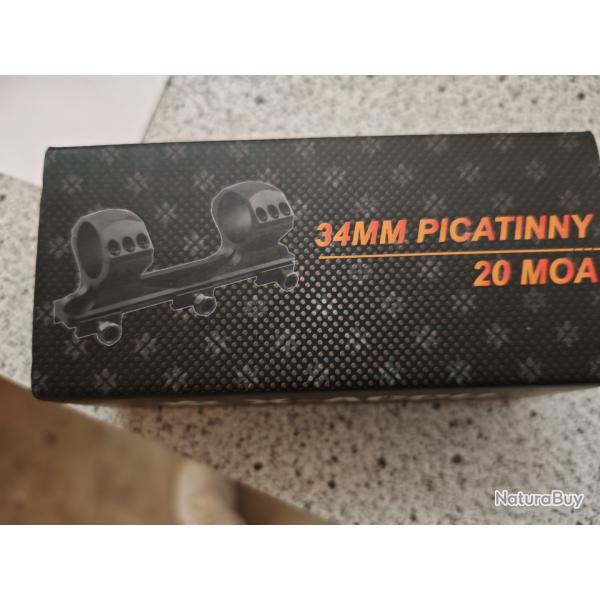 MONTAGE X ACCU PICATTINY HAUT 20 MOA