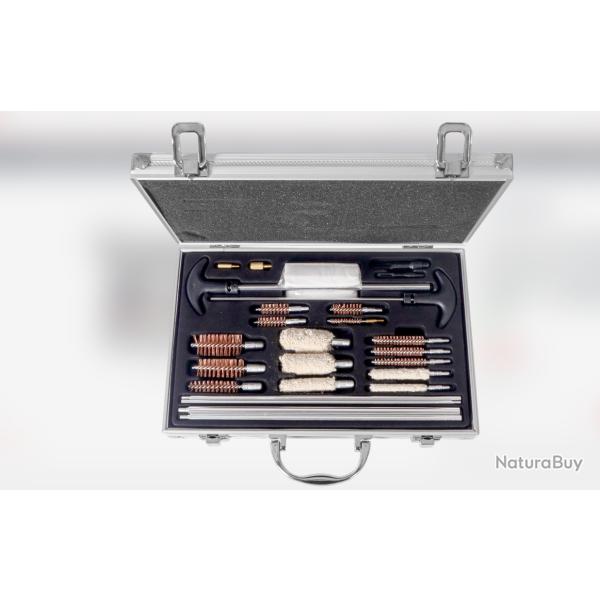 COFFRET DE NETTOYAGE UNIVERSEL UX TOUTES ARMES - 26 PIECES  SUPER OFFRE -50%
