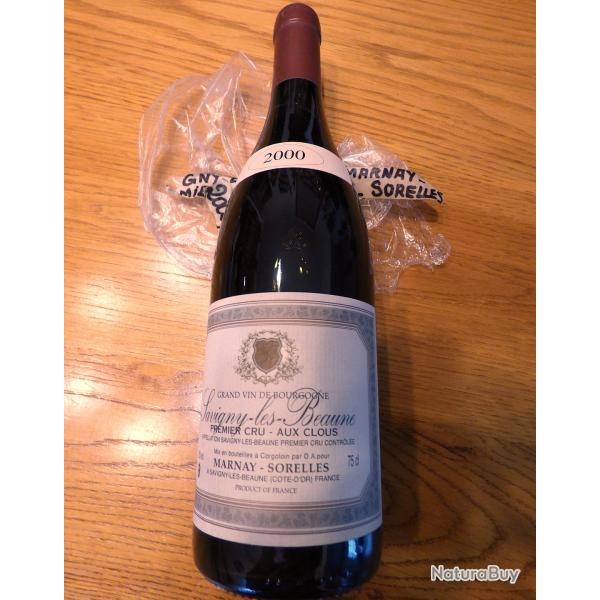 1 BOURGOGNE DE SAVIGNY- LES-BEAUNES- PREMIER CRU AUX CLOUS - MARNAY-SORELLES- COLLECTION ANNEES 2000