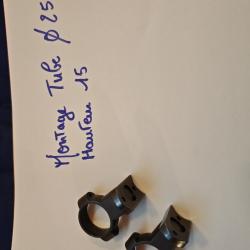 ANNEAU DE MONTAGE TUBE DE 25 EMBASE DEMI LUNE