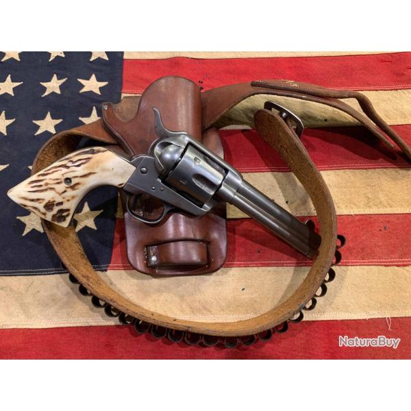 Colt SAA "Frontier Six Shooter" avec cuirs H.H Heiser (44-40 Winchester)