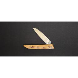 Le Klic JP Hontanx - Couteau pliant - Manche gen&eacute;vrier - Lame inox 12C27N