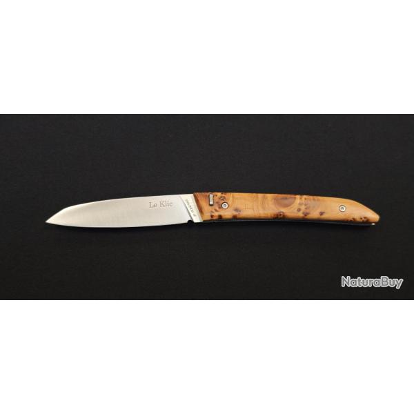 Le Klic JP Hontanx - Couteau pliant - Manche gen�vrier - Lame inox 12C27N