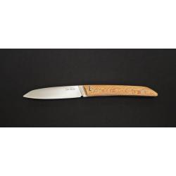 Le Klic JP Hontanx - Couteau pliant - Manche Platane - Lame inox 12C27N