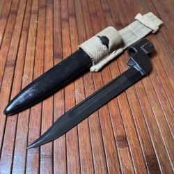 BELLE BA&Iuml;ONNETTE ANGLAISE N 9 MK1 LAME BOWIE 100% bronz&eacute; noir de guerre