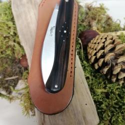 Couteau fermant Aurillac &eacute;b&egrave;ne de macassar prix r&eacute;serve moins de 100