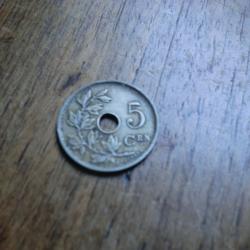 monnaie belgique 5 centimes 1927