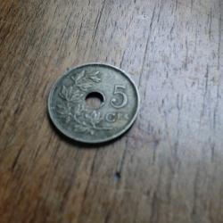 monnaie belgique 5 centimes 1928
