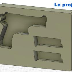Protection de vos armes : mousses de transport sur mesure.