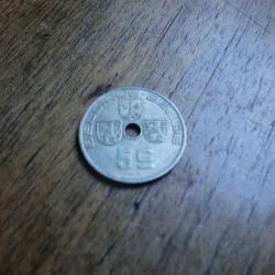 monnaie belgique 5 c 1938